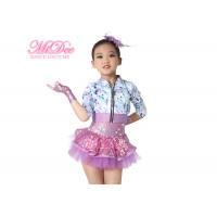 China MiDee Fancy Girls Jazz Dance Dress Spandex Fabric Bodice Jacket Dance Costume factory