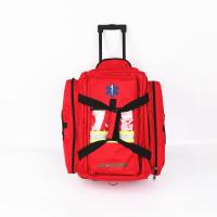 China Ambulance Kit EMS Trauma bag Medical Equipment Bag with wheel Earthquake Rescue Bag Ambulance Wheel Backpack factory