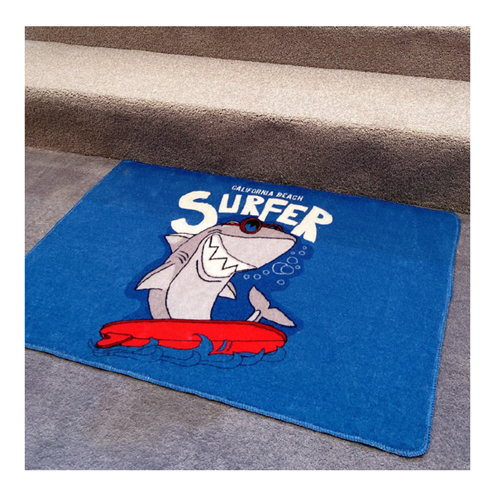 China Washable Indoor Outdoor Mat Customized Design Logo Printed Rug factory