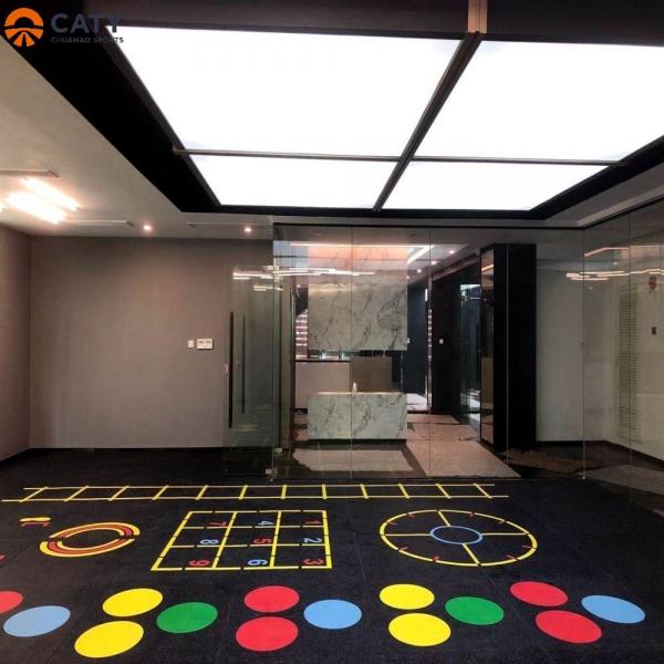 Quality Soundproof Fitness Rubber Flooring Tiles Multifunctional Anti Slip for sale