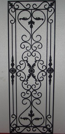 Quality Oxidation Resistance 1800mm Iron Doors With Glass Inserts 1.9in for sale