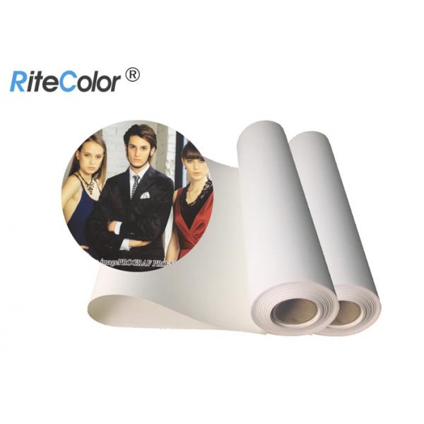 Quality 30 Meters Length Inkjet Cotton Canvas 360gsm Matte Finish Pigment Dye Ink Printing for sale