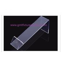 China Shoe Display Slatwall Heel Rest Rack Stand Clear Acrylic Shoe Holder Support Strip factory