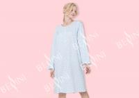 China Latest Women'S Long Sleeve Nightgowns , Ladies Night Wear Dress Breathable factory
