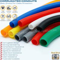 Quality PA Polyamide Colored Electrical Conduit, AD15.8 Nylon Corrugated Tube 12mm for sale