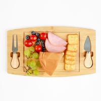China Wood Smooth Totally Bamboo Cutting Board Food Tray Pizza For Cheese factory