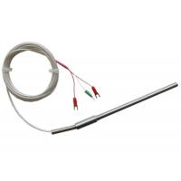 Quality 6mm Dia Temperature Sensor Pt100 3 Wire RTD High Precision E J K Type for sale