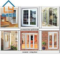 Quality Custom Low Threshold UPVC French Door Double Glass Double Sash European Style for sale