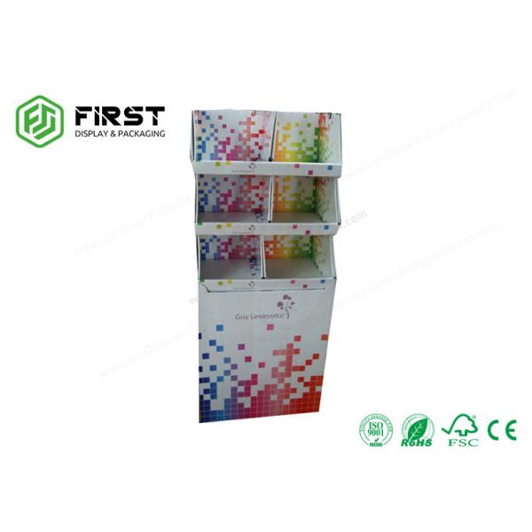 Quality Customized Printing Recyclable Cardboard POP Displays , Retail Floor Paper Displays For Supermarket for sale