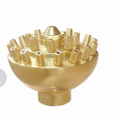 Quality Brass 3 Tiers 2 Inch Blossom Water Fountain Jet Nozzle for sale