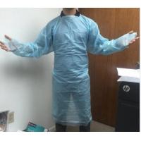 China PE / PEVA Disposable Isolation Clothing Personal Safety Apron With Sleeves factory