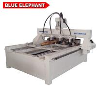 China ELE 0809 multi head cnc woodworking router machine with YAKO driver with CE,ISO9001 for woodworking factory