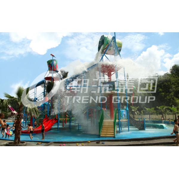 Quality Outdoor Water Amusement Parks Custom Water Slides Combination For Hotel for sale