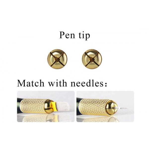 Quality Elegant Multifunctional Manual Tattoo Pen Black Golden Microshading Handpiece for sale