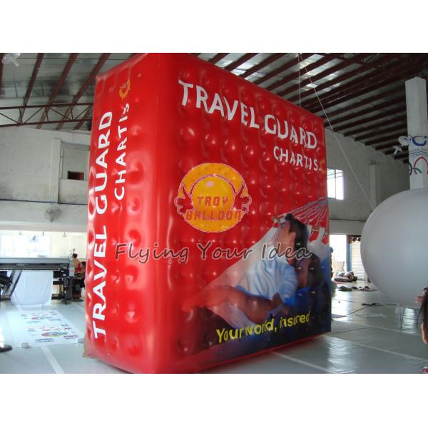 Quality Waterproof Filled helium cube balloon with UV protected printing for Entertainment events for sale
