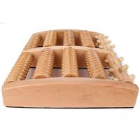 China Large Manual wooden foot massager ,  18 separate nubs wooden foot roller factory
