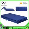 China Gymnastics Gym Folding Exercise Aerobics Mats Blue Stretching Yoga Mat factory