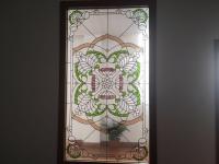 China Stained Decorative Panel Glass For Church Black Zinc Insulated / Bevelled / Polished factory