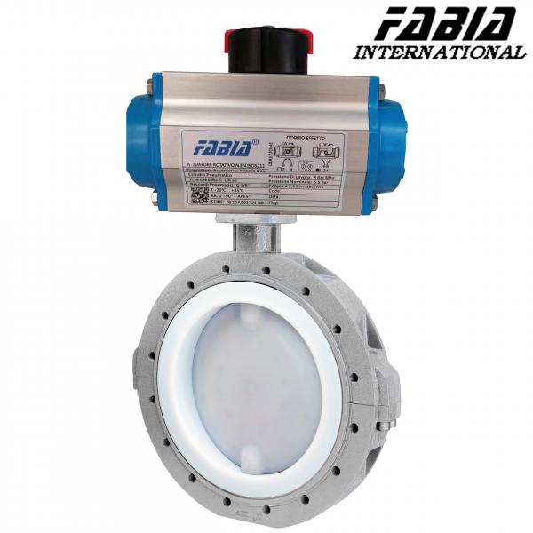 Quality 2.5 Inch 3 Inch 4 Inch Lightweight Flanged Pneumatic Butterfly Valve Control for sale