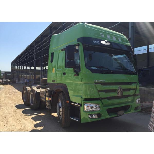 Quality Howo Tractor Trailer Truck LHD 10 Wheels HW 79 High Roof Cab Two Berths 102 km / h for sale