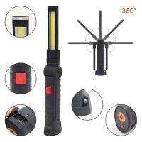 Quality Rechargeable Craftsman LED Work Lights 360 Deg Free Rotating 3W COB LED Work Light Torch 200 Lumen for sale