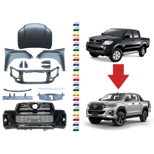 Auto Sitzbezüge Für Toyota Hilux Vigo 2009-2014 | Wasserdicht & Atmungsaktiv | 2-teilig