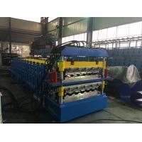 Quality Steel Step Tile Double Layer Roll Forming Machine 15 + 19 Stations 5.5kw for sale