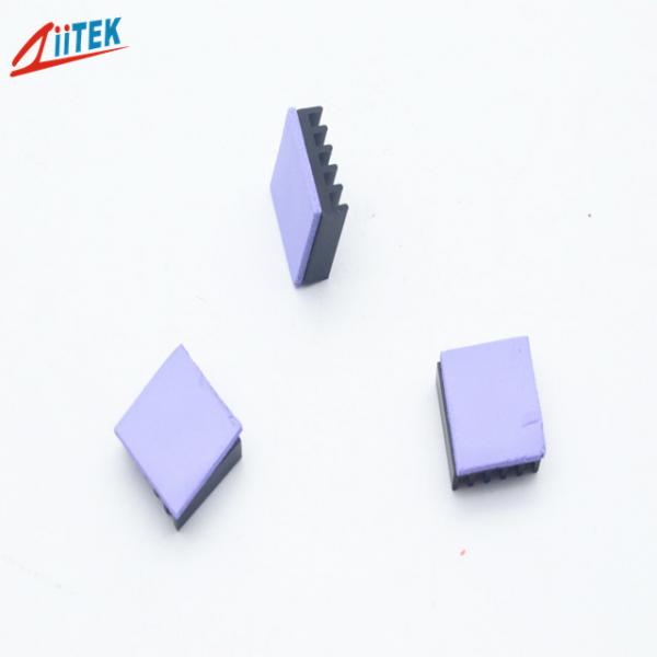 Quality High stickiness surface realize seal pcb/cpu/led silicone 2W violet thermal conductive pad	-50 to 200℃ for sale