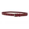 China 2.5cm Women's Fashion Leather Belts For Jeans Pants ，Anquite Silver Pin Buckle factory