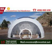 China PVC Roof White Best Tent For Family Camping , Largest Camping Tent  With Clear Roof Top factory