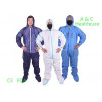 china Blue Surgical Sterile Disposable Protective Gowns ISO CE 35-60G Polyethylene