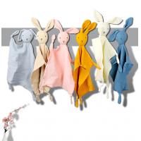 China Baby pure cotton comforter baby sleeping doll rabbit comforter handkerchief comforter toy factory