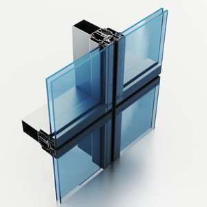 Quality 6106 Ventilated Glass Facades Glass Curtain Wall Facade Heat Insulation for sale