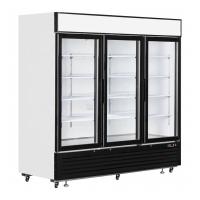 Quality 1380L Anti Fog 3 Glass Door Upright Display Freezer for sale