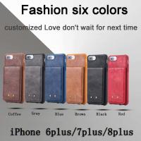 China iPhone Portable Leather Phone Case with Card Holder Slot Lanyard Strap factory