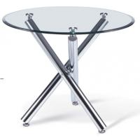 China Modern round glass dining table furniture for sale