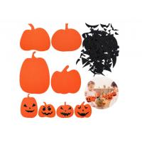 China Diy 1pc/Bag Felt Halloween Decoration Pumpkin Face Stickers factory