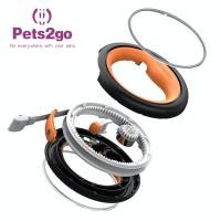 China Retractable Double Handle Led Lighting Dog Collar Leash factory