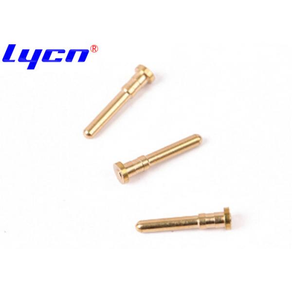Quality OEM Gold Plated Connector Pins / Brass Electrical Pin For Waterproof Phone for sale