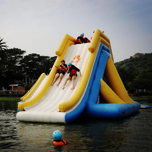 Quality Giant Adults Inflatable Water Theme Park For Lake , Sea With Logo Printed for sale