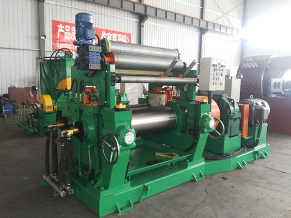 Quality XK Series Two Roll Mill For Rubber Compounding With Stock Blender for sale