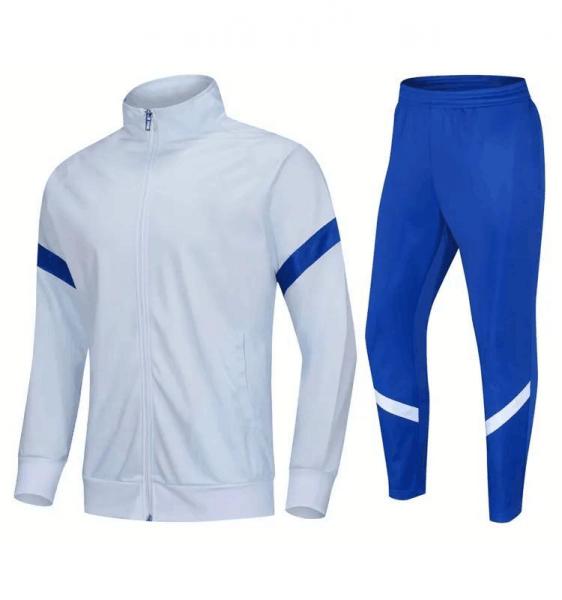 Custom Soccer Tracksuit Jacket Sport Training Tracksuit Quick Dry Men 2 Piece Set Football Jacket