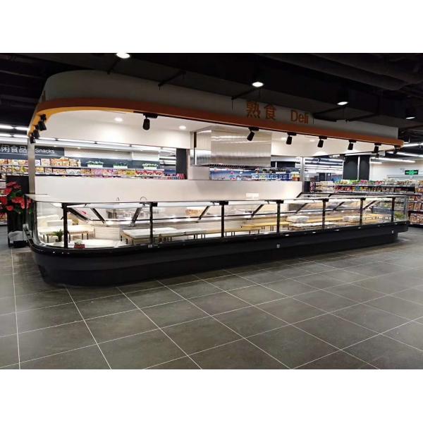 Quality Hygenic Durable Refrigerated Serve Over Display Counter Refrigerated Showcase for sale