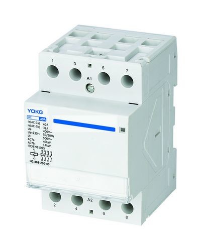 Quality Din Rail Mounting 63 Amp 4 Pole Contactor Modular 63A EN61095 for sale