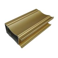 China Shower Room / Kitchen Sand Golden 6m Brushed Aluminium Profiles factory