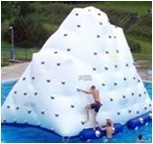 China White Durable 0.9mm PVC tarpaulin Inflatable Iceberg YHIB 001 for family pool for sale