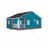 China Heya-2B07-B Small Cute Prefab House Hot Selling 2 Bed Nice Design And Low Cost Prefab House factory
