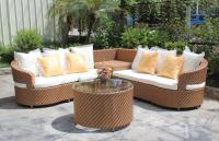 China 4 piece -weather resistant PE wicker rattan Star hotel living room sofa set hotel furniture-16240 factory