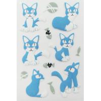 China Pet Die Cut 3D Animal Stickers , Handbag Little Cat Puffy Stickers Offset Printing factory