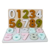 China Silicone 3D Puzzle Baby Early Educational Digital Puzzle Board Silicon Puzzle Toys For Kids for sale